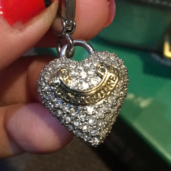 Juicy Couture charm perfect pavé puff heart - Picture 6 of 8